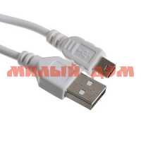 Провод LuazON mini USB - USB 1 А 1.8 м белый 2989510