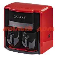 Кофеварка эл 300мл GALAXY GL0708 750Вт красная