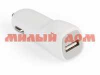 Зарядное устройство д/авто SmartBuy Nitro 1A 1USB кабель Apple от 5 белый SBP-1502-8 ш.к.7021
