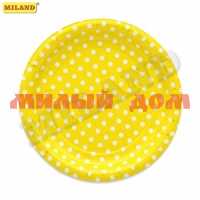Тарелка бумаж 17см 6шт Yellow Pin Up СП-9696