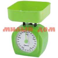 Весы кухонные мех HOMESTAR HS-3005М 5кг зеленый 004905