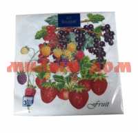 Салфетки бумаж BOUGUET Арт Букет 3-сл 33*33 20л Летние фрукты