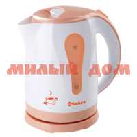 Чайник эл 1,8л SAKURA SA-2326A белый с оранжевым ш.к.6174