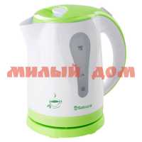 Чайник эл 1,8л SAKURA SA-2326G белый с зеленым ш.к.6150