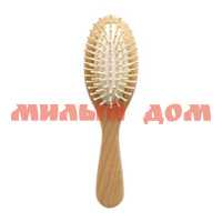 Расческа для волос LEI 210 массажная дерево прозрачная деревян зубцы 21000 ш.к.1178