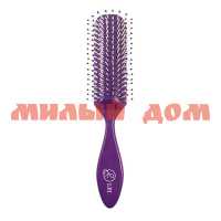 Расческа для волос LEI 020003 массажная фиолетовая 02003 ш.к.0577