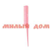 Гребень для волос LEI пластик с ручкой с вилкой розовый 02403 ш.к.0232