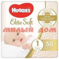 Подгузники HUGGIES Elite soft №1 3-5кг 50шт 9400112/9401829