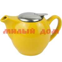 Чайник заварочный 750мл Желтый с металл ситом BRSG 009-Y 001234 ш.к.9318