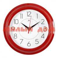 Часы настенные РУБИН 21см Классика красный 2121-299R