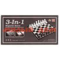Игра Настольная Шашки шахматы нарды QX53810 магнитн ш.к.2976