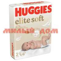 Подгузники HUGGIES Elite soft №2 4-6кг 82шт 9400123