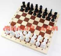 Шахматы пласт в деревянной упаковке 03878