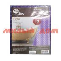 Штора для ванной 180*180 PEVA 3D фиолетовая SI19021