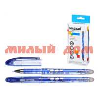 Ручка гел синяя MAZARI Пиши-стирай Prestige 0,5мм М-5540С-70 ш.к 3010/3027 сп=24шт/спайками
