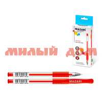 Ручка гел красная MAZARI Denise 0,5мм М-5523-72 ш.к 2073/2080 сп=12шт/спайками