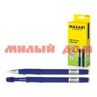 Ручка гел синяя MAZARI Exeline 0,5мм М-5522 ш.к 7665/7672 сп=12шт/спайками