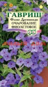 Семена цветы ФЛОКС Очарование фиолетовое, друммонда 0,05г