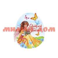 Магнит пасхальный Ангел с цветами 4494201