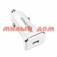 Зарядное устройство д/авто SmartBuy Turbo PD 3А белое USB Type C 1 USB SBP-1080C ш.к6275