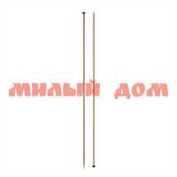Спицы для вязания GAMMA прямые BL-D d=2,75мм 35см бамбук карамельные СК
