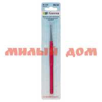 Крючки для вязания GAMMA RСН прорезин ручка сталь 13см d=0,50мм блистер