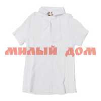 Блуза детская корот рукав №250-8 белый р 38  М