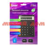 Калькулятор 12 разрядный настольный UNIEL UD-219 ш.к 2886