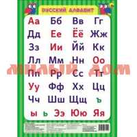 Шпаргалка для малышей Русский алфавит зеленый 1122
