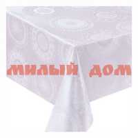 Клеенка столовая BOGEMA 137см*20м на ткани ZG-8421N шелкография молочный цена за 1м