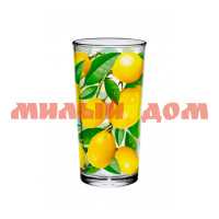 Стакан стекло набор 4пр 300мл Лимоны 148/4-ПП ш.к.9253