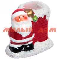 Сувенир Miracle Дед Мороз на трубе 7*7,5см со свечой 183-0147