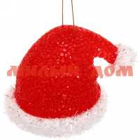 Сувенир Колпак Деда Мороза красный с подсветкой 205-243