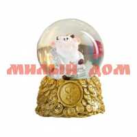 Сувенир Водяной шар Коровка-улыбака с пачками денег 4812195