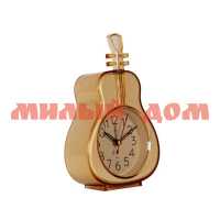 Часы Будильник РУБИН Классика прозрачный коричневый В8-005LBr