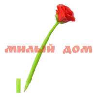Ручка шар синяя Красная Роза Прорез.корпус зеленый МС-5367 ш.к2636
