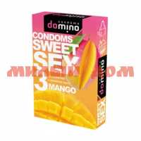Презерватив DOMINO Sweet sex Mango с ароматом манго 3шт 06184 ш.к 2858