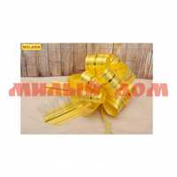 Бант упаковочный шар 5см Золотые линии желтый БЛ-8008