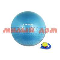 Мяч гимнастический 65см Espado полумассажный голубой ES3224 ш.к.2438