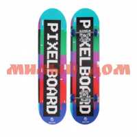 Скейтборд 71*20см Pixelboard пластик PVC d=50мм 5290552