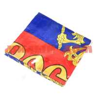 Флаг РОССИЯ 90*145 с гербом без палочки 23-8
