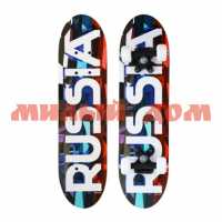Скейтборд 62*16 RUSSIA колеса PVC d=50 мм 4013656