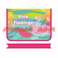 Папка д/тетрадей на молнии А5 Pink Flamingo ПМ-А5-04 ш.к 8621