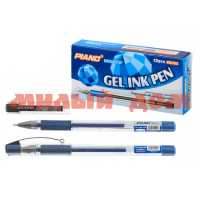 Ручка гел синяя PIANO Mega Top прозр корп 0,5мм PG-333 сп=12шт/спайками