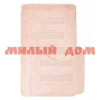 Коврик для ванной набор 2шт 60*100 50*60 AQUA-PRIME Melany розовый ш.к.2240