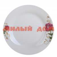 Тарелка десертная фарфор 18см КОРАЛЛ Роза-2 ZHL-1691 ш.к.7438