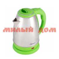 Чайник эл 1,8л HOMESTAR HS-1028 стальной зеленый 008201