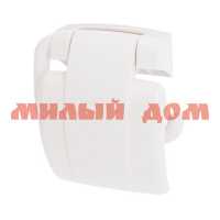 Держатель для туалетной бумаги пластм белый М8428