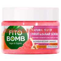 Скраб для тела FITO BOMB 250мл супер фруктово-сахарный 7232