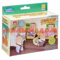 Игра Мебель для куклы Happy Family Комната с фигуркой зверюшки Д93757